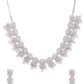 Silver-Plated AD-Studded Handcrafted Jewellery Set