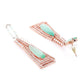 Green Rose Gold-Plated AD Studded Handcrafted Drop Earrings