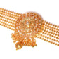 Gold-Plated Handcrafted Stone-Studded Multi-Stranded Jewellery Set