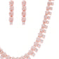 Rose Gold-Plated American Diamond-Studded Handcrafted Jewellery Set