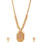 Gold-Plated Stone Studded Handcrafted Jewellery Set