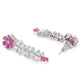 Pink Rhodium-Plated AD-Studded Handcrafted Jewellery Set