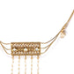 Off-White Gold-Plated Kundan-Studded Multistranded Handcrafted Kamarbandh ( Polki , Gold , Off White )