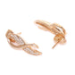 Rose Gold-Plated Handcrafted CZ Stone-Studded Jewellery Set