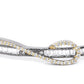 Women White Brass American Diamond Handcrafted Rhodium-Plated Kada Bracelet