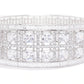 Silver-Plated Handcrafted AD-Studded Bangle-Style Bracelet
