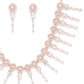 Rose Gold-Plated & White American Diamond Jewellery Set