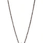 Jewels Gehna Black & Gunmetal-Toned Gold-Plated AD & Stone-Studded Mangalsutra