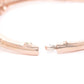 Pink Rose Gold Plated AD Stone Studded Handcrafted Bangle Style Bracelet