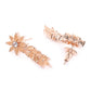 Peach-Coloured Rose Gold-Plated AD-Studded Handcrafted Jewellery Set