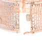 Women Rose Gold Plated AD Stone Studded Handcrafted Bangle Style Bracelet