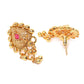 Jewels Gehna Pink Gold-Plated Stone Studded Handcrafted Jewellery Set