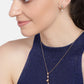 Rose Gold-Plated Handcrafted AD Stone-Studded Jewellery Set