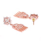 Rose Gold-Plated AD-Studded Handcrafted Jewellery Set