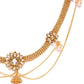 Off-White Gold-Plated Kundan Studded & Beaded Handcrafted Kamarbandh