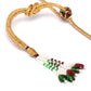 Maroon Gold-Plated Kundan Studded & Beaded Handcrafted Jewellery Set