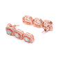 Sea green Rose Gold-Plated AD-Studded Handcrafted Jewellery Set