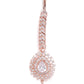 Rose Gold-Plated CZ Stone-Studded Handcrafted Maang Tika