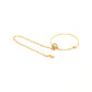 Jewels Gehna Gold-Plated CZ-Studded Chained Nose Ring