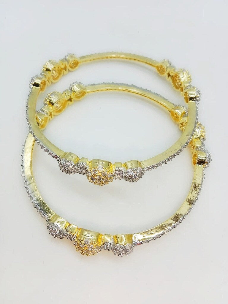 American Diamond Sleek Bangles Set