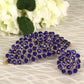 Woman Combo Of 2 Blue Artificial Beads Fashion Ring & Bracelet