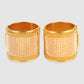 Women Set Of 2 Gold-Plated & White Pearls Cuff Bracelet