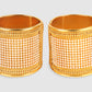 Women Set Of 2 Gold-Plated & White Pearls Cuff Bracelet