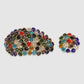 Set Of 2 Stylish Multicolour Artificial Beads Fashion Ring & Bracelet Combo