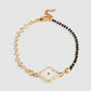 Women Gold & White Gold-Plated Evil Eye Charm Bracelet