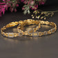 Set Of 2 Gold-Plated Handcrafted Bangles