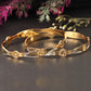 Set Of 2 Gold-Plated Stone-Studded Bangles
