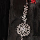 Silver Plated Silver AD Studded Circular Shaped Maangtika