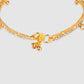 Women Stylish Partywear Sleek Gold Plated Stone Studded Designer Anklet