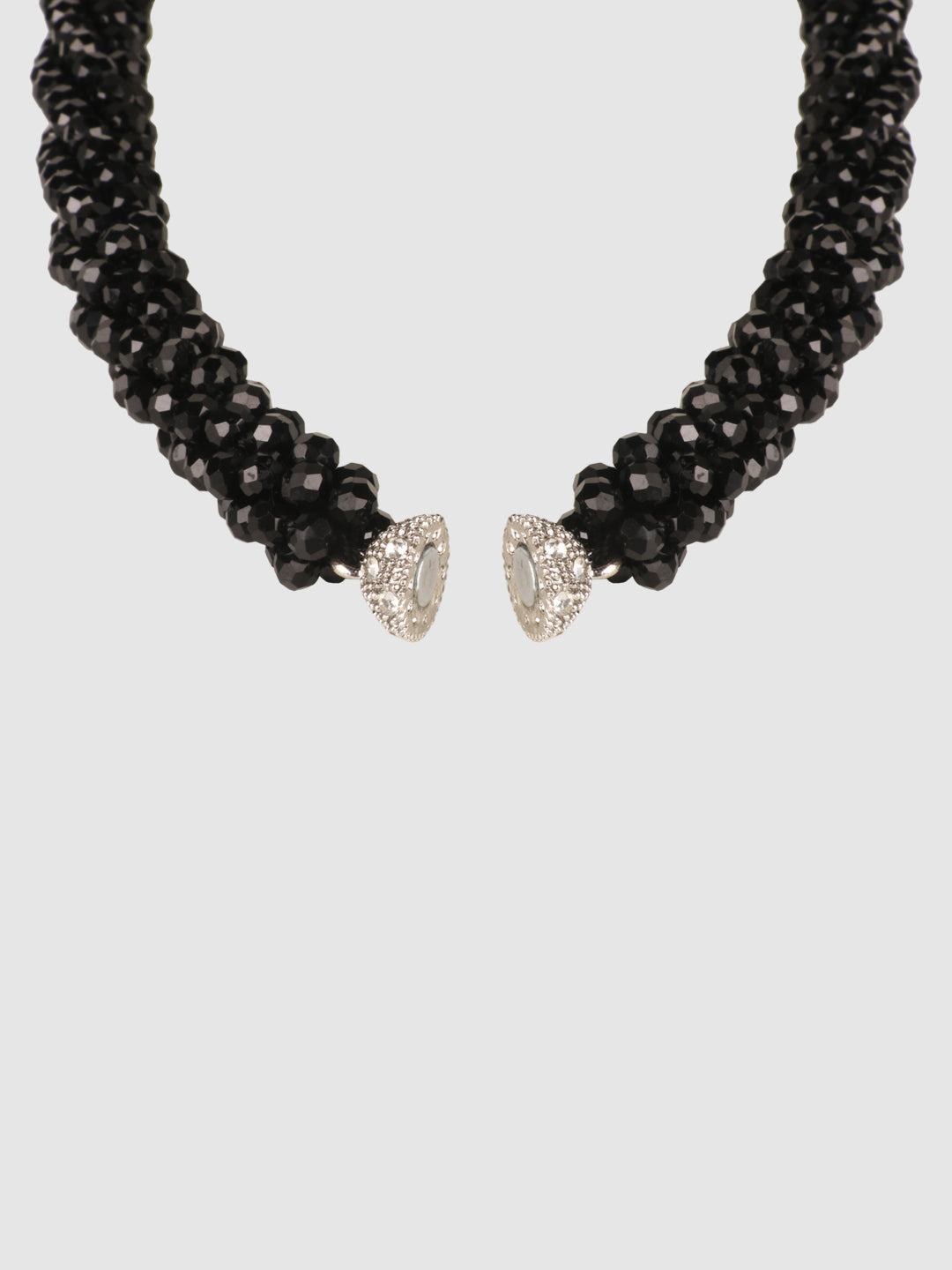 Women Black Beaded Necklace