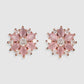 Pink Floral Studs Earrings