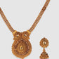 Gold-Plated Beige Stone-Studded Jewellery Set