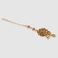 Traditional Gold Plated Floral Stone Studded Choker Set