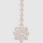 Silver-Plated White AD-Studded Handcrafted Maang Tikka