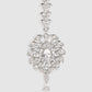 Silver-Plated American Diamond Studded Circular Shape Maangtika