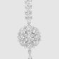 Silver Plated Silver AD Studded Circular Shaped Maangtika