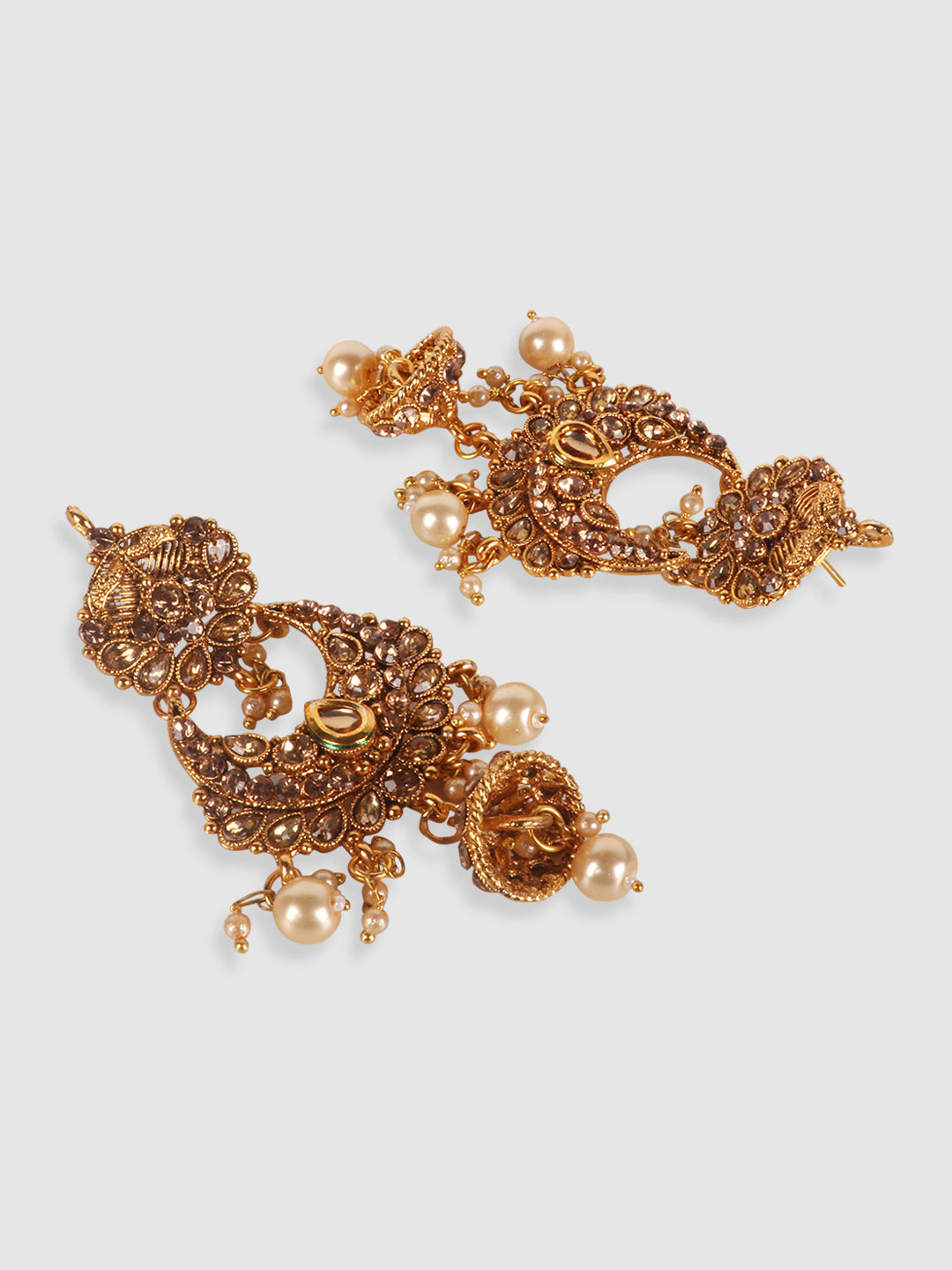 Gold-Plated Kundan-Studded Traditional Bridal Jewellery Set