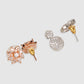 Gold-Toned Contemporary Pack Of 2 Studs Earrings