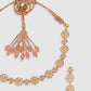 Gold- Toned White AD Studded Partywear Stylish Jewellery Set