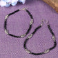 Black Silver-Plated Exclusive Anklet