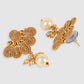 Gold-Plated Pearl-Beaded Jewellery Set