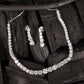 Silver-Toned AD Studded Jewellery Set