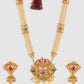 Gold-Plated & Off-White Stone Studded Jewelry Set