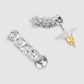 Women Silver-Plated White AD Stone Studded Jewellery Set
