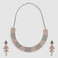 Jewels Gehna Silver plated American Diamond Necklace