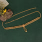 Women Gold-Plated White Kundan-Studded Waist Chain